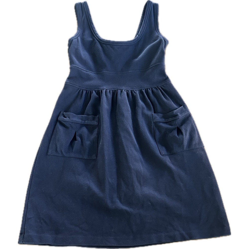 Diane Von Furstenberg Cezanne‎ Dress Navy Blue Sleeveless Tank Sz 8 Medium M